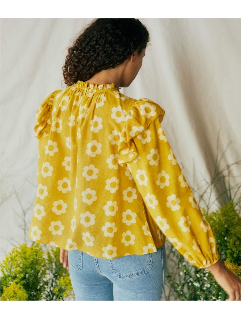 CHRISTY DAWN Alexandra blouse in sunshine daisy - Picture 4 of 12